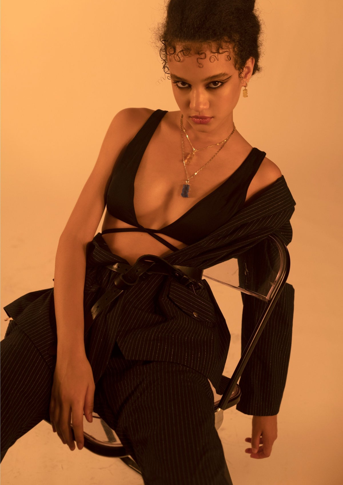 DARKAI Raw Energy Lookbook SS22 Woman wearing gemmy bears