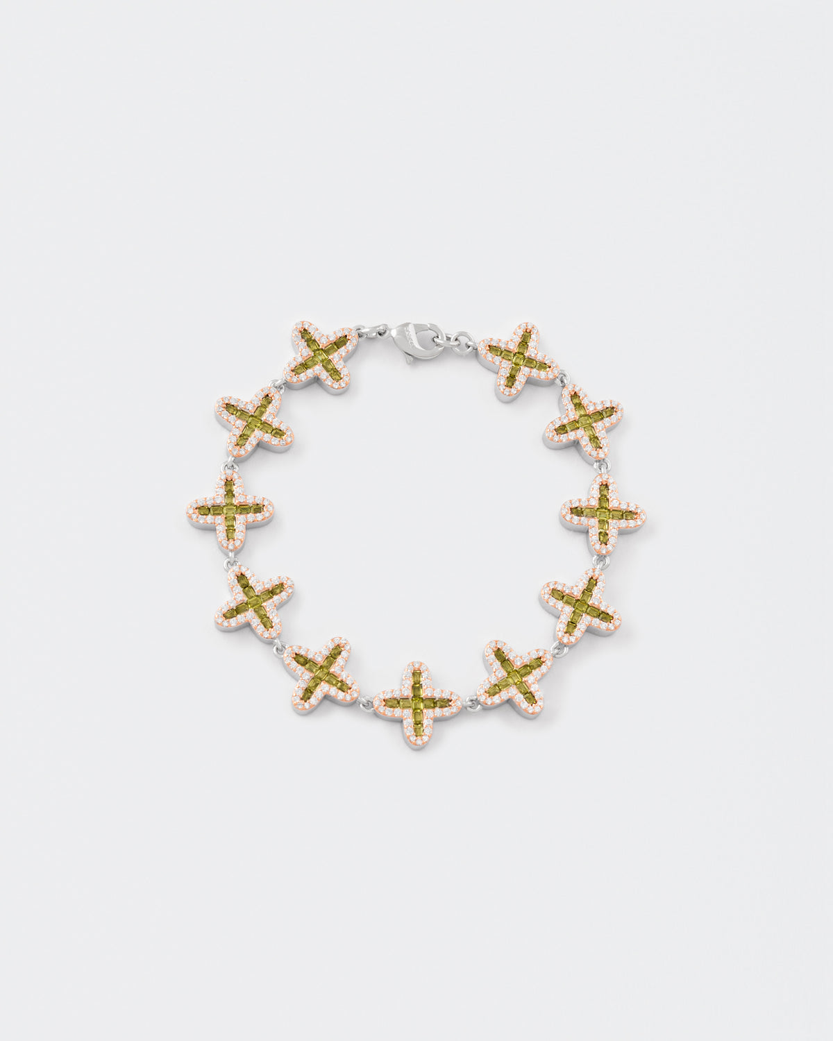 DARKAI Clover Baguette Peridot Bracelet Main Picture
