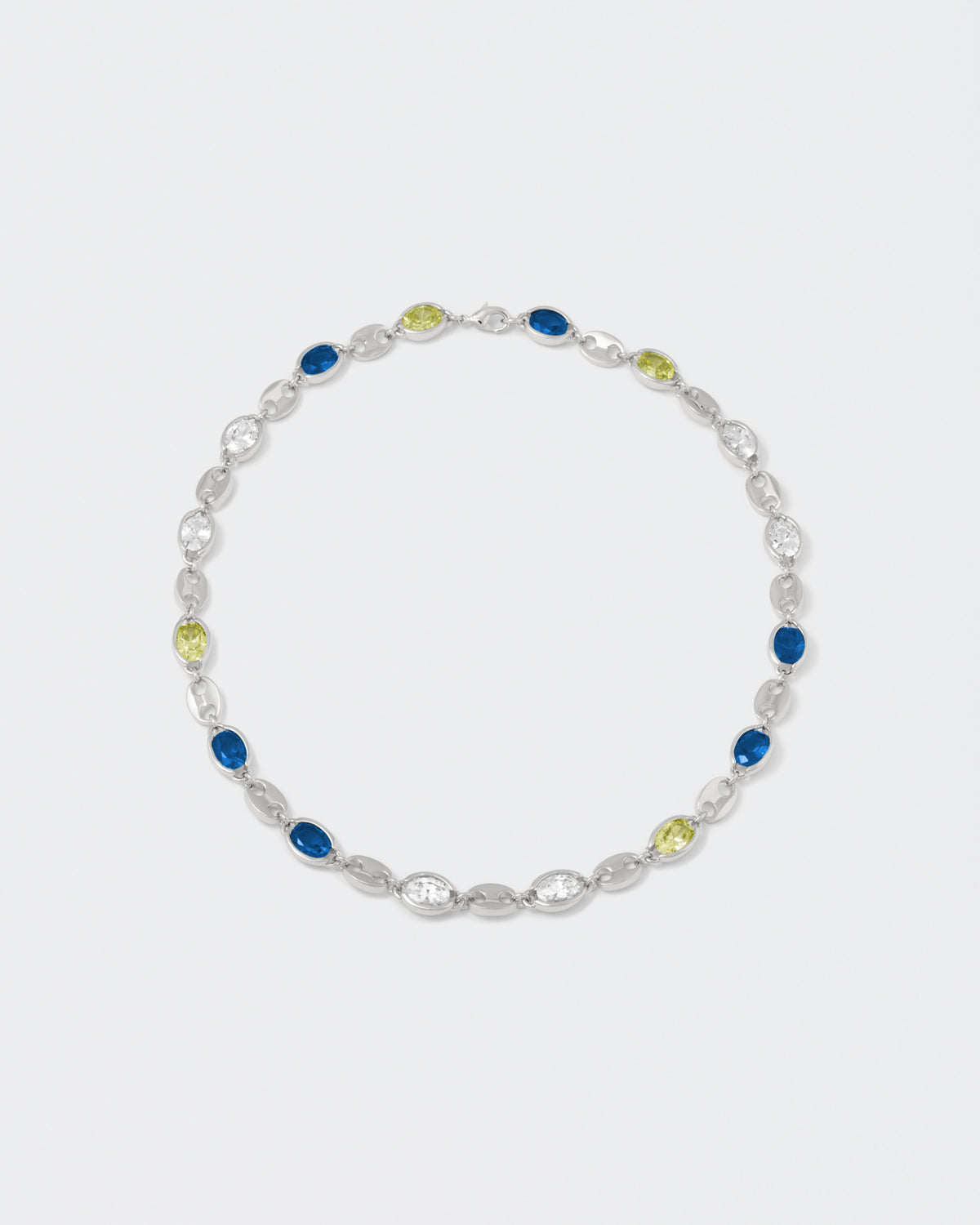 DARKAI Anchor Blue Necklace