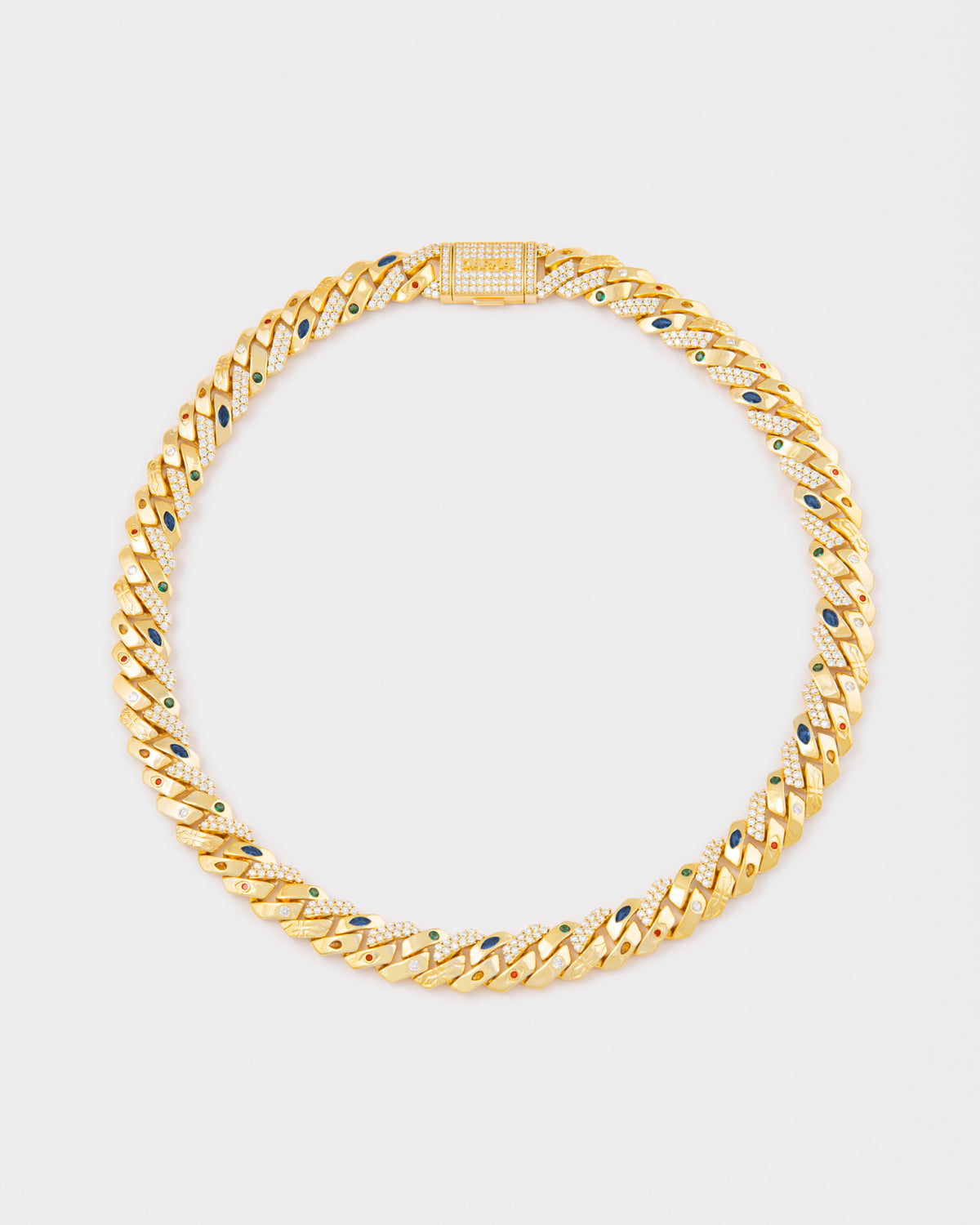 DARKAI Exo Gold Prong Pave Necklace