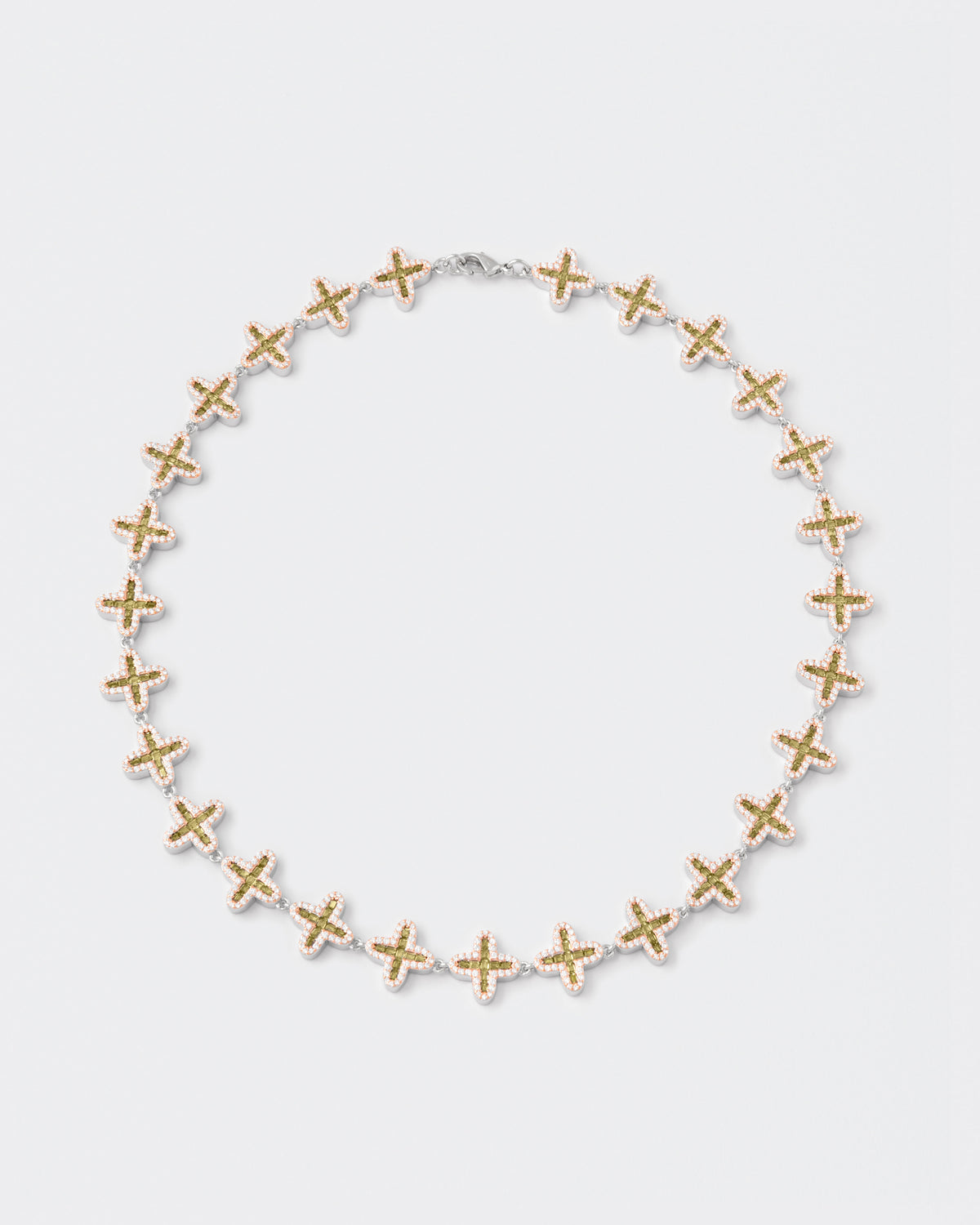 DARKAI Clover Baguette Peridot Necklace Main Picture