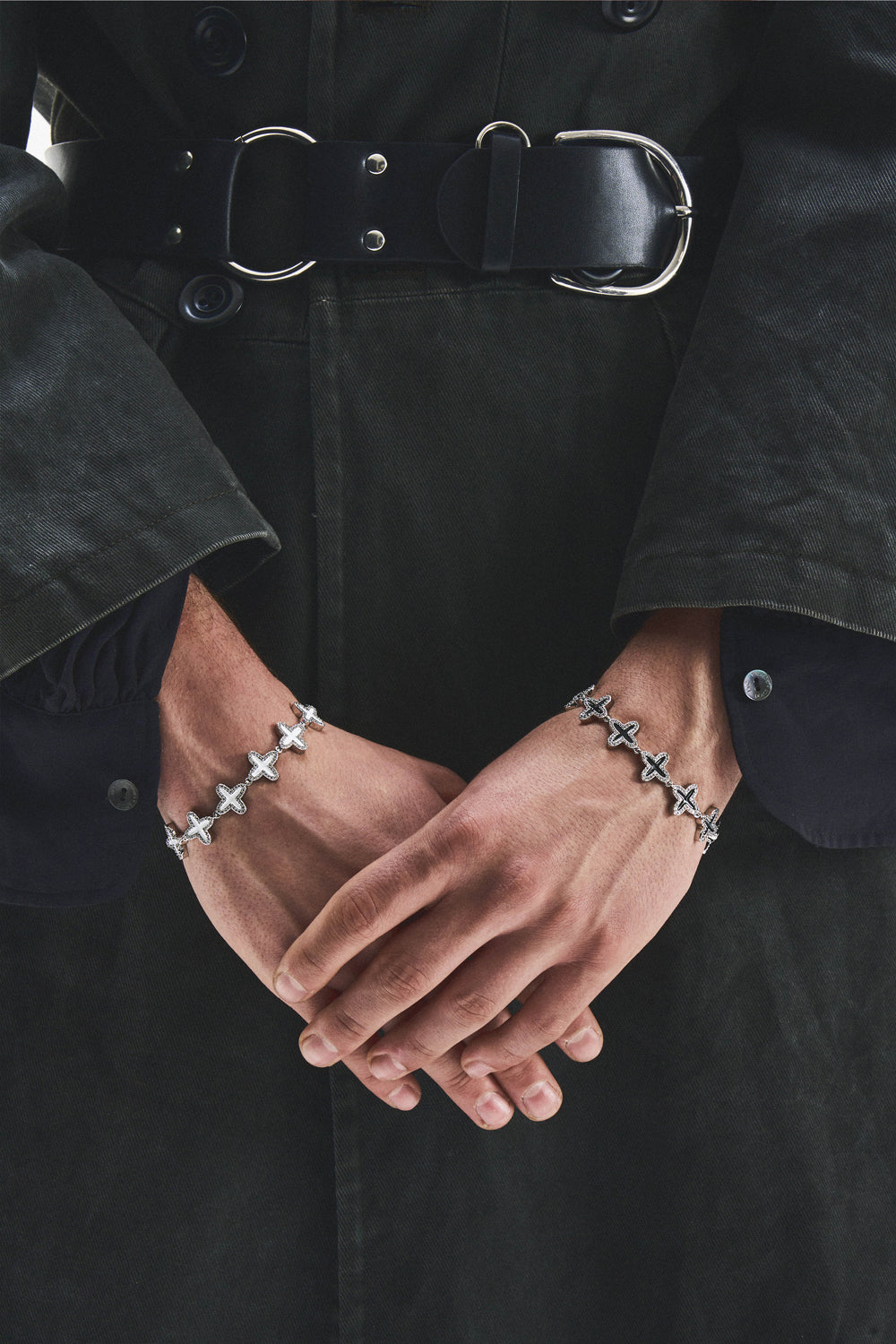 DARKAI Clover Bracelets on Male Model