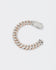 14mm White & Rose Prong Pavé Bracelet