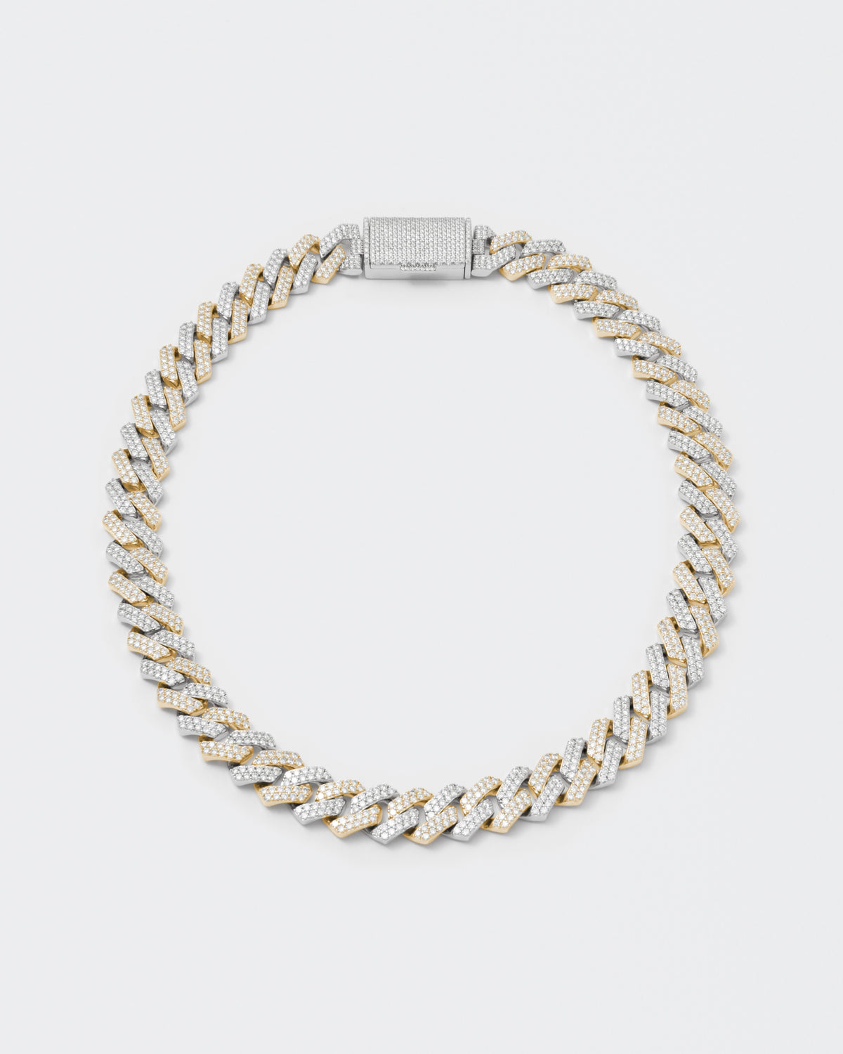 DARKAI Fine Jewelry Yellow White Prong Pavé Necklace Picture