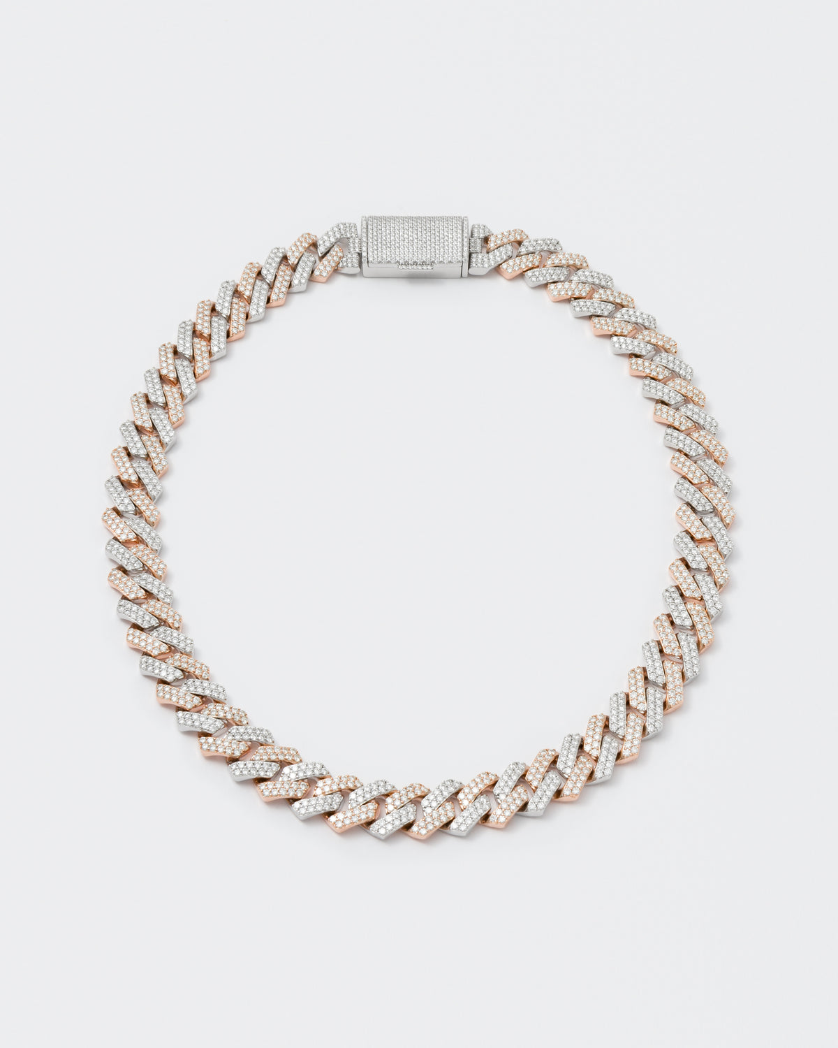 DARKAI Fine Jewelry Rose White Prong Pavé Necklace Picture