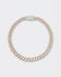 14mm White & Rose Prong Pavé Necklace