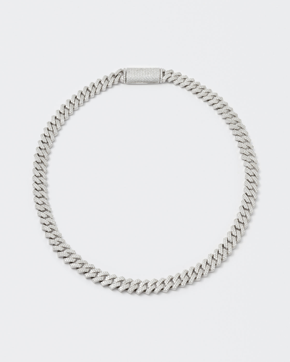 DARKAI Fine Jewelry White Mini Prong Pavé Necklace Picture