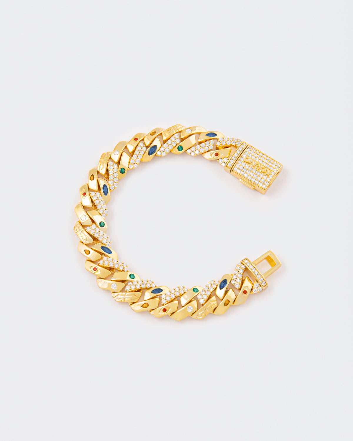 DARKAI Exo Gold Prong Pave Bracelet