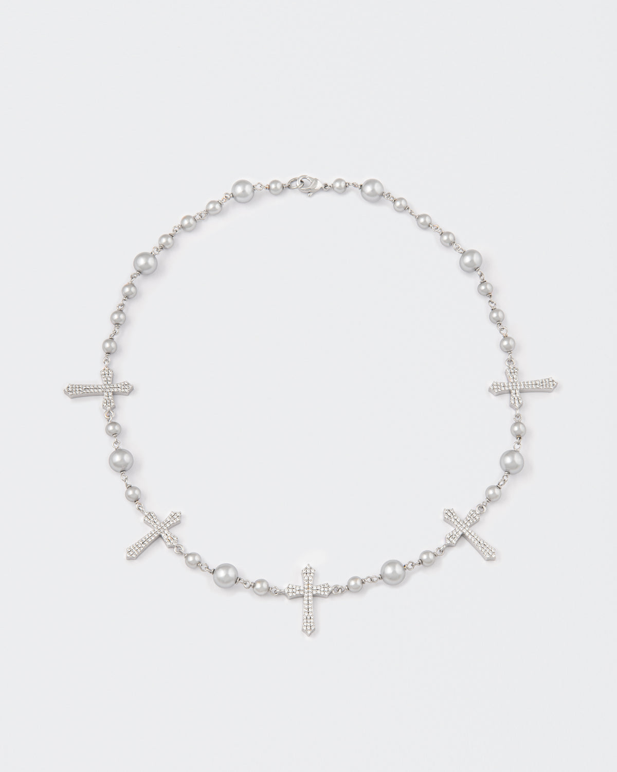 DARKAI Pearls and Cross Royal Necklace main picture