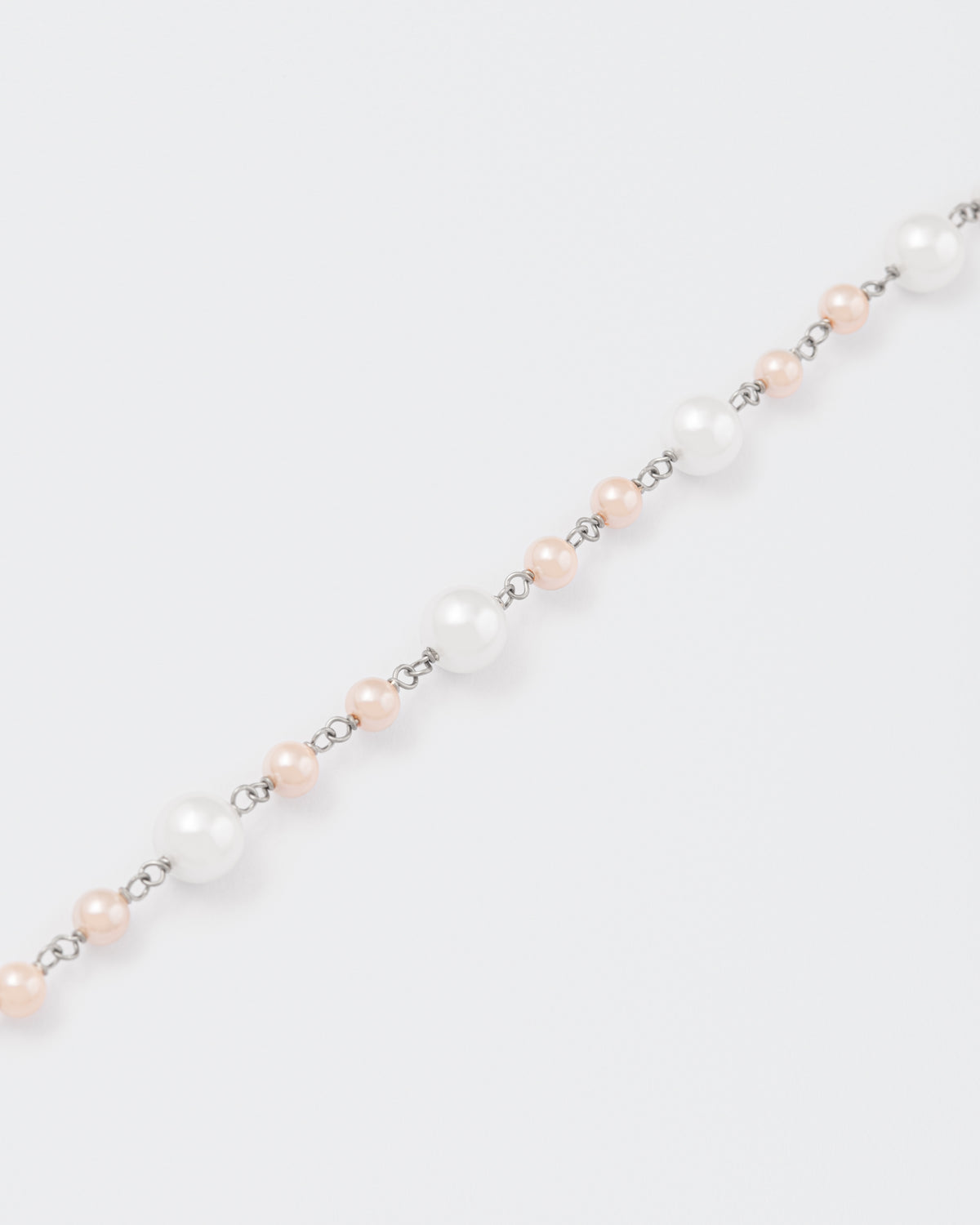 DARKAI Pearls and Cross Rosary Necklace detail