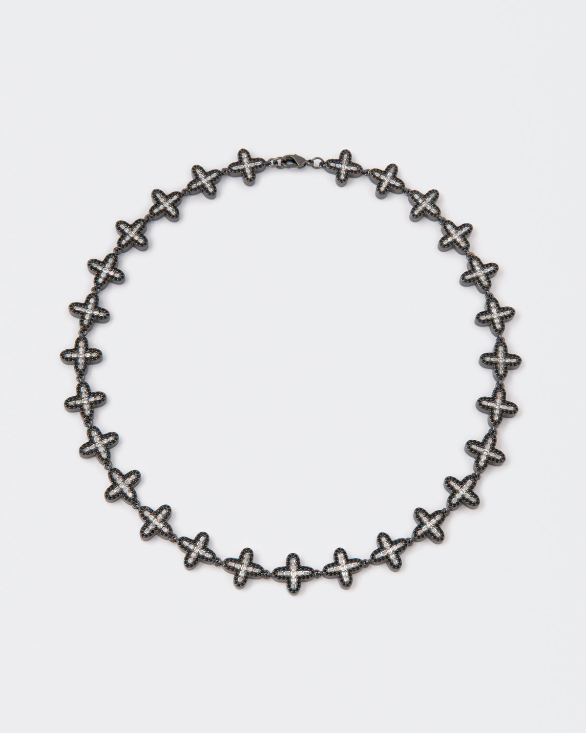 DARKAI Clover Baguette Black Necklace Main Picture