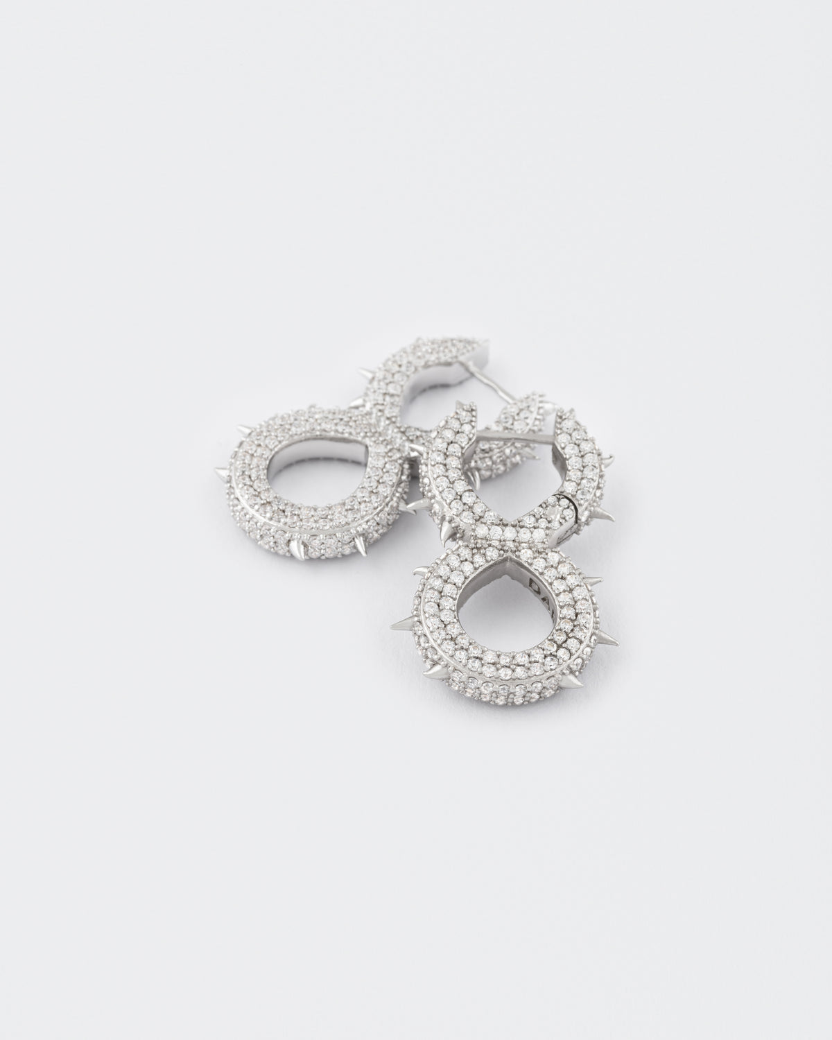 DARKAI Spiked Infinity Earrings Detail Picture