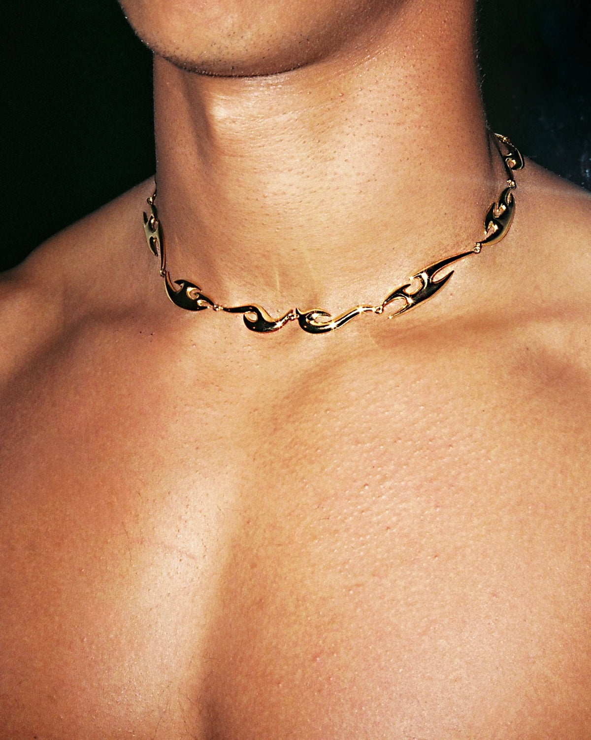 DARKAI x Giovanni Leonardo Bassan Gold Tribal Necklace