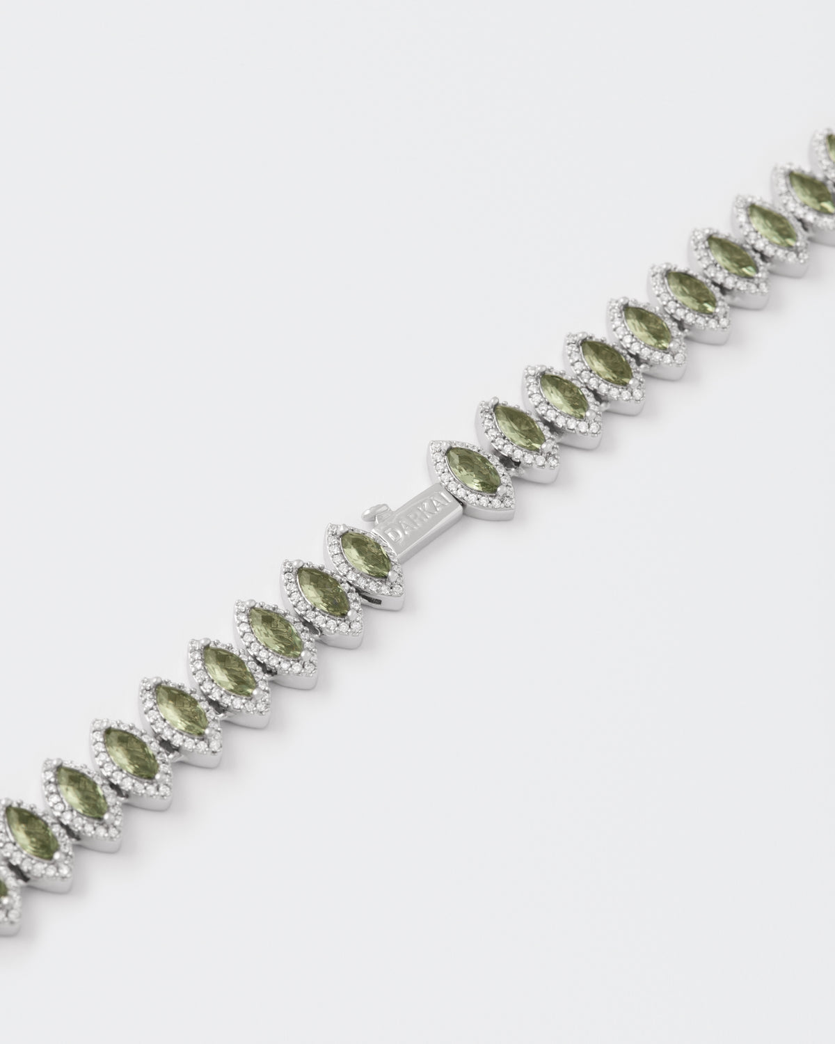 DARKAI Tennis Marquise Necklace Closure Picture