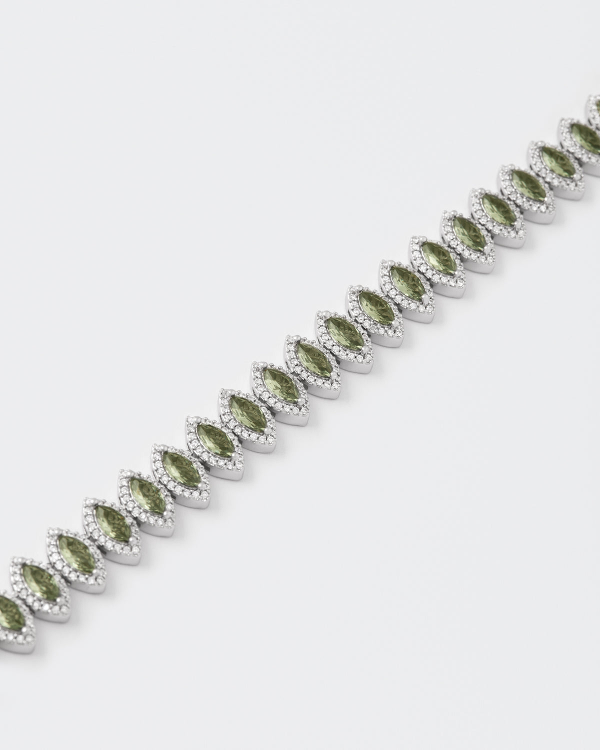 DARKAI Tennis Marquise Necklace Detail Picture