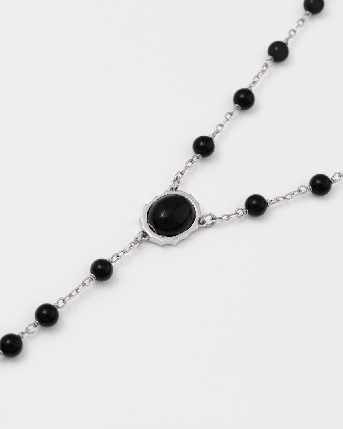 DARKAI Inferno Rosary Necklace central detail