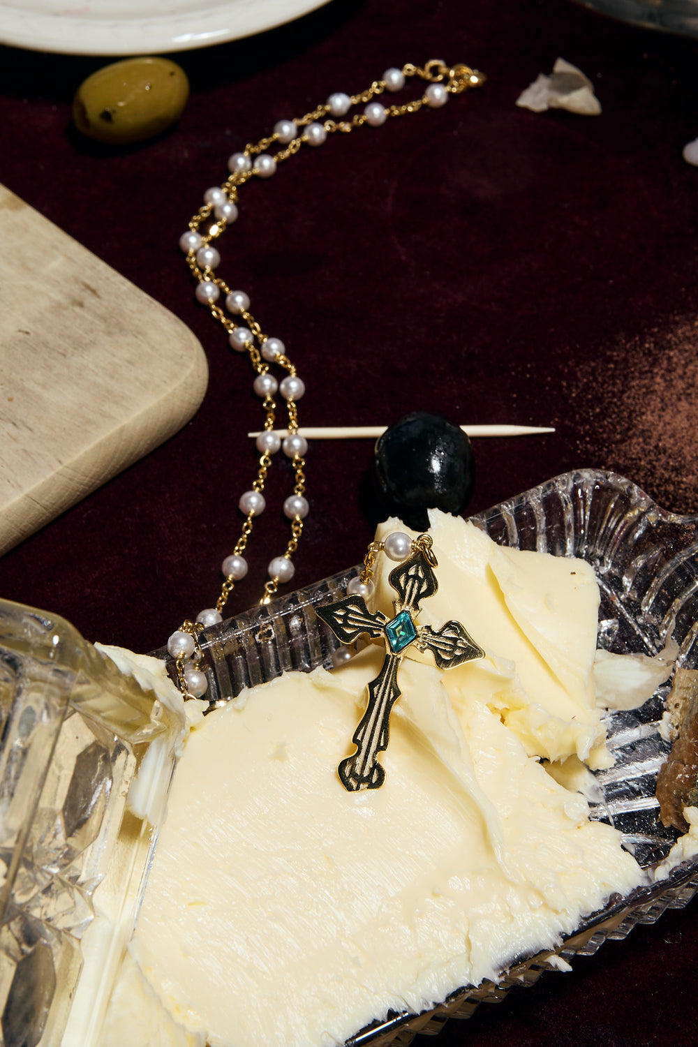 Paradiso Rosary Necklace Editorial Shoot