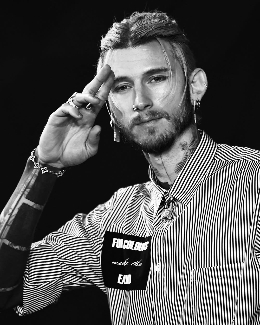 DARKAI Machine Gun Kelly wearing Clover Bracelet