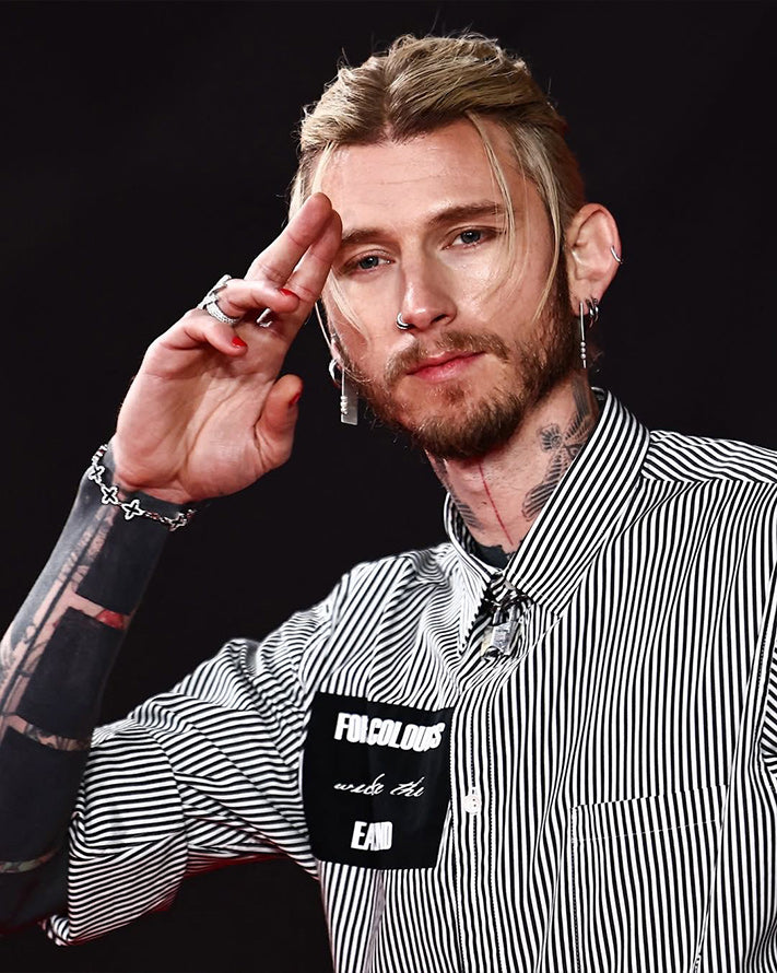 Machine Gun Kelly wears DARKAI